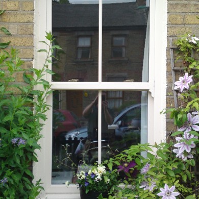 Ken O'Brien Carpentry and Building - Cream up and down sash window