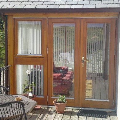 Ken O'Brien Carpentry, Building, Roofing - Wood patio doors