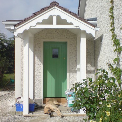 Ken O'Brien Carpentry, Building, Roofing - Wooden plank door