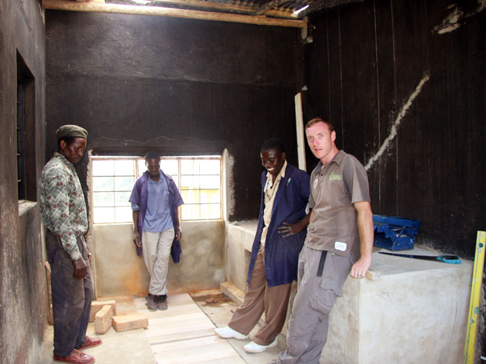Ken O'Brien carpentry work in Tanzania